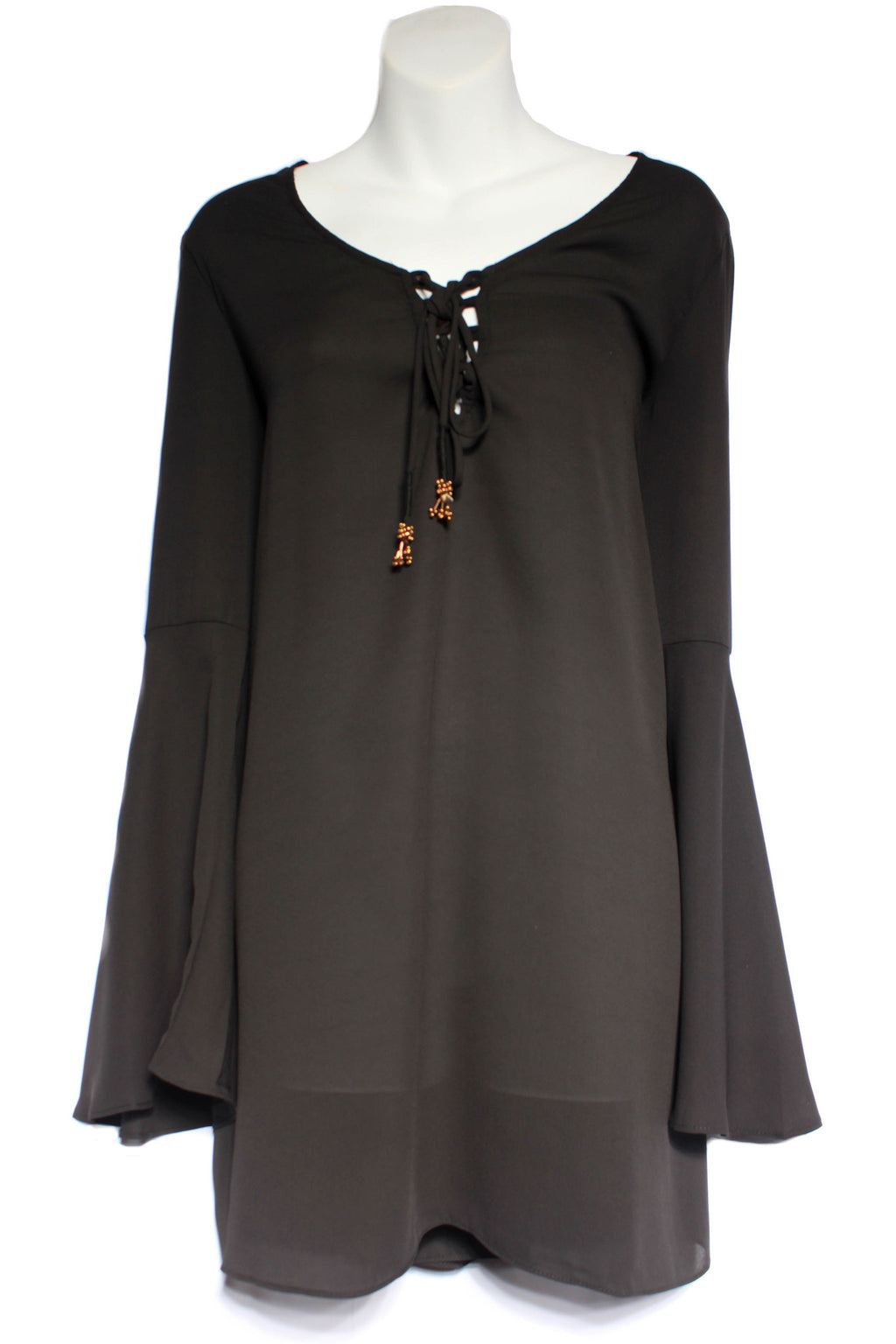 Black A-line Mini Dress