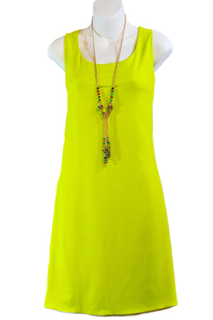 Summer sleeveless fitted tank dress