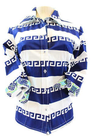 Classy Roman Style Print Shirt