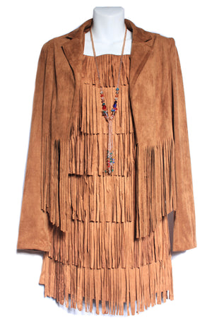 Ultra Suede Fringe Jacket.