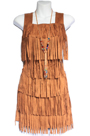 Ultra Suede Fringe Dress