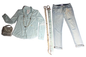 Vintage Pearl Distress Jeans - Only One Left!